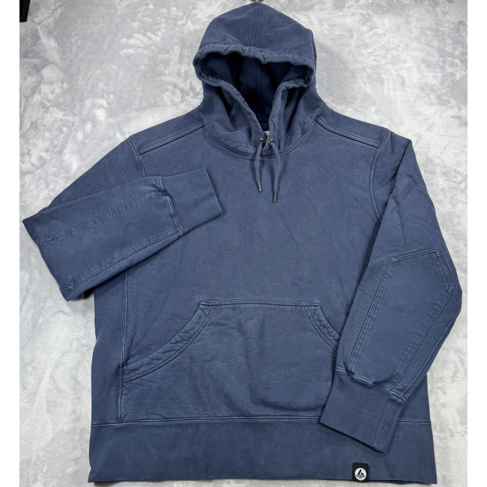 AMERICAN GIANT Classic Pullover Hoodie Mens XL Navy Blue Made In USA Heavyweight